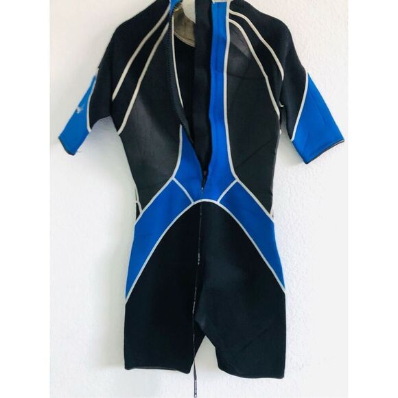 HO Sports Spring wetsuit 3/4 Sleeve Mens size M Blue/Black - Picture 3 of 4